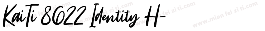 KaiTi 8622 Identity H字体转换